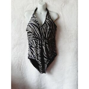 Sophia Vergara Large Black One Piece Swimsuit